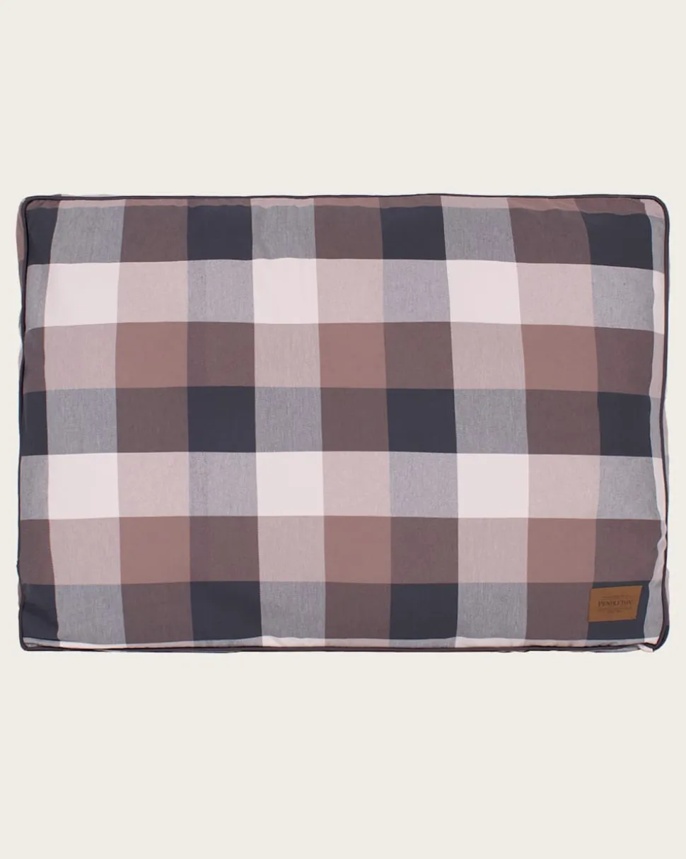 BLOCK PLAID PET BED - NAPPER