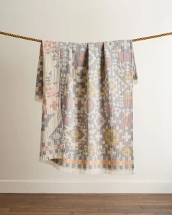 BLUE RIDGE ORGANIC COTTON FRINGED THROW