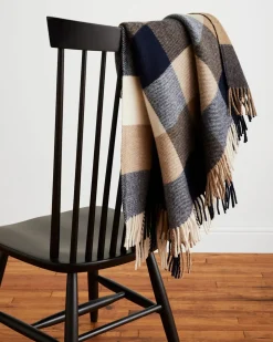 ECO-WISE WOOL FRINGED THROW