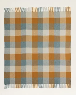 ECO-WISE WOOL FRINGED THROW