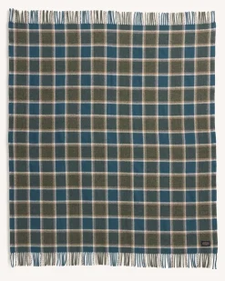 ECO-WISE WOOL FRINGED THROW
