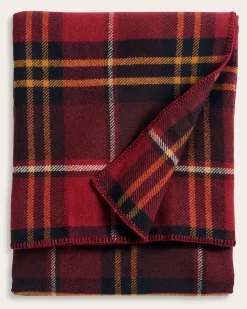 ECO-WISE WOOL PLAID/STRIPE BLANKET