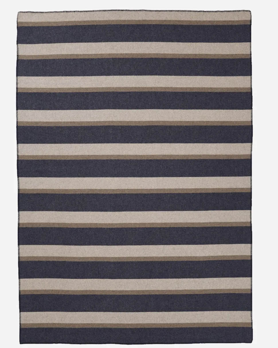 ECO-WISE WOOL PLAID/STRIPE BLANKET