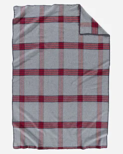 ECO-WISE WOOL PLAID/STRIPE BLANKET