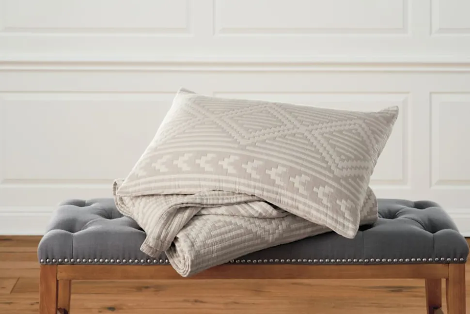GANADO COTTON MATELASSE COVERLET SET