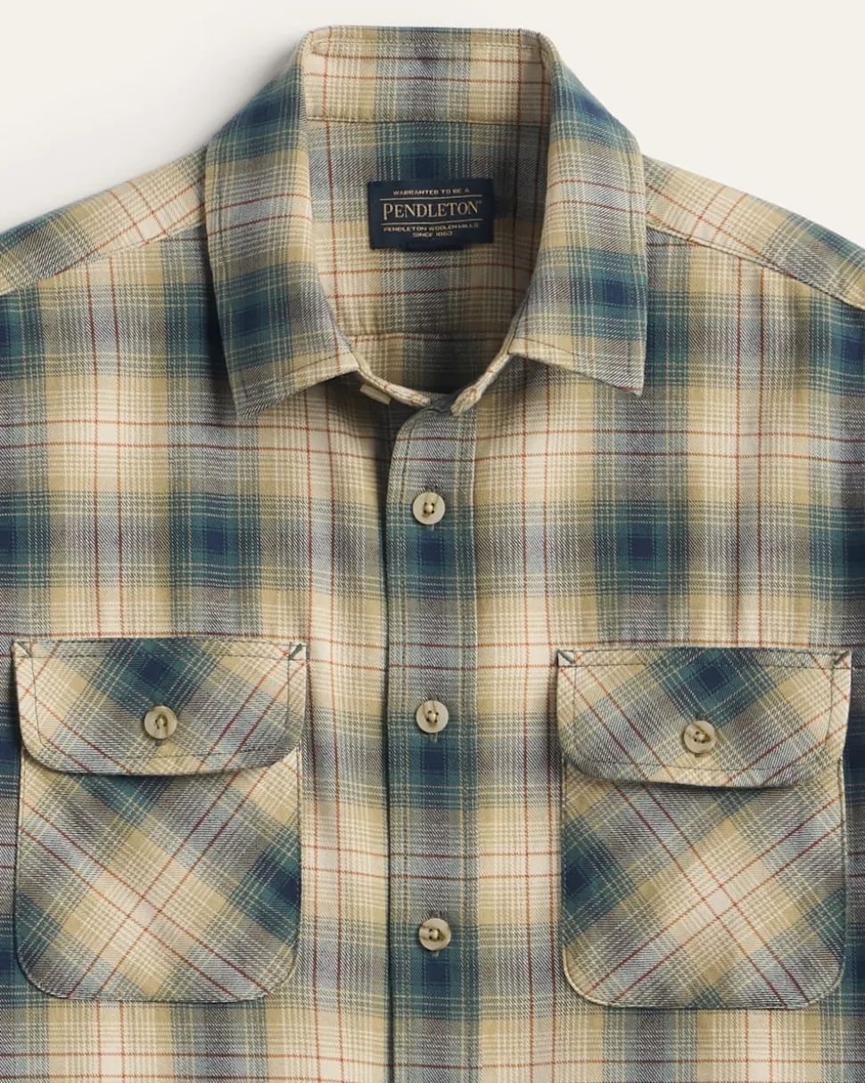 MEN'S PLAID BEACH SHACK COTTON SHIRT