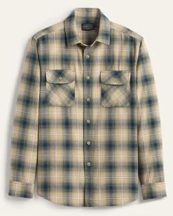 MEN'S PLAID BEACH SHACK COTTON SHIRT