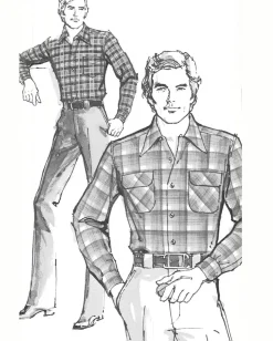 MEN'S PLAID BOARD SHIRT