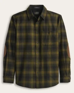 MEN'S PLAID ELBOW-PATCH TRAIL SHIRT
