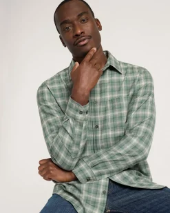 MEN'S PLAID MERINO LODGE SHIRT
