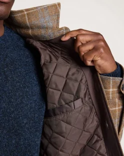 MEN'S PLAID QUILTED CPO JACKET