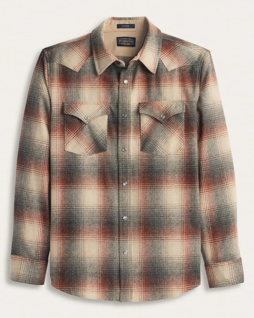 MEN'S PLAID SNAP-FRONT WESTERN CANYON SHIRT