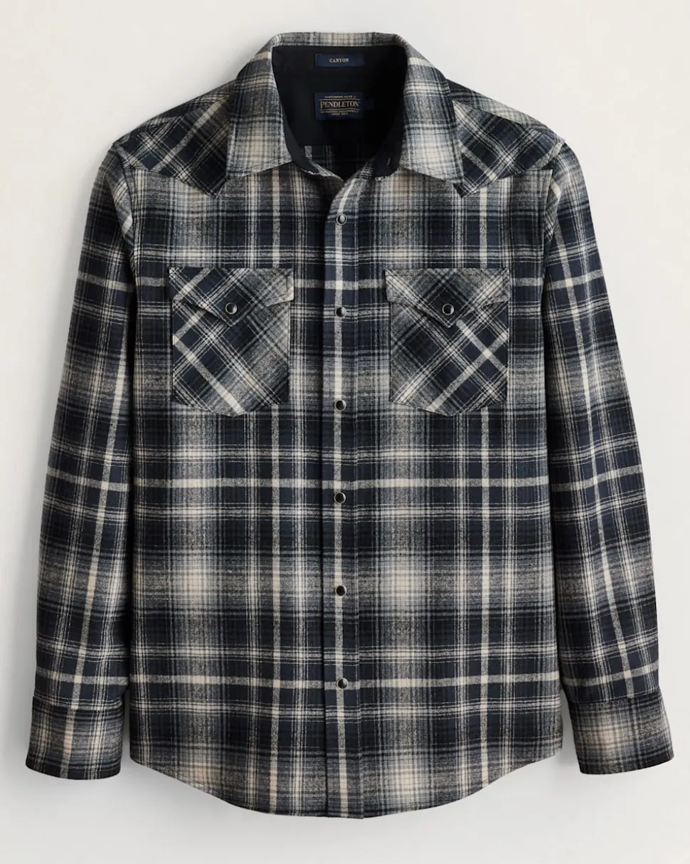 MEN'S PLAID SNAP-FRONT WESTERN CANYON SHIRT
