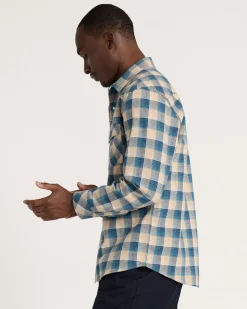 MEN'S PLAID SNAP-FRONT WYATT COTTON SHIRT