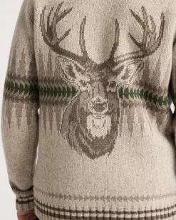 MEN'S SAWTOOTH BUCK LAMBSWOOL ZIP CARDIGAN