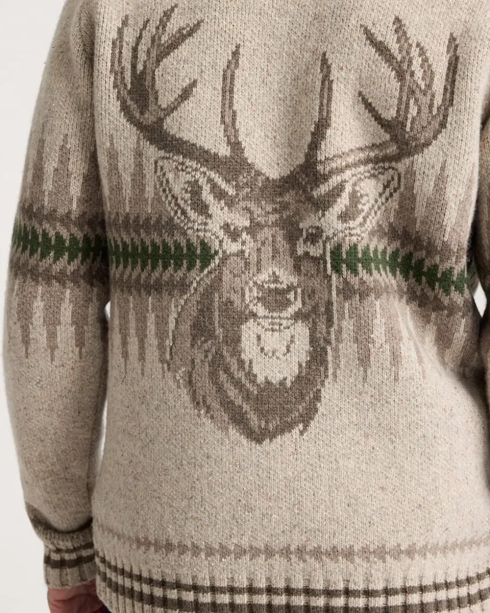 MEN'S SAWTOOTH BUCK LAMBSWOOL ZIP CARDIGAN
