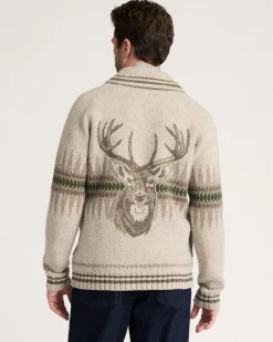 MEN'S SAWTOOTH BUCK LAMBSWOOL ZIP CARDIGAN