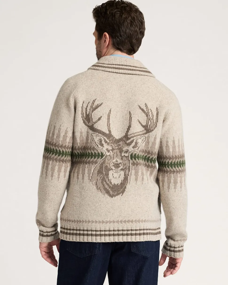 MEN'S SAWTOOTH BUCK LAMBSWOOL ZIP CARDIGAN