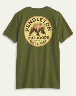 MEN'S SHORT-SLEEVE BEAR GRAPHIC TEE