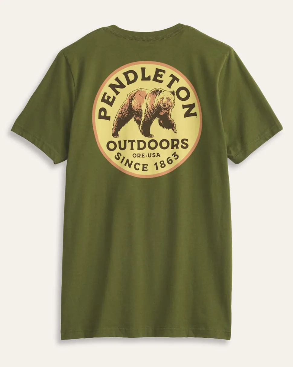 MEN'S SHORT-SLEEVE BEAR GRAPHIC TEE