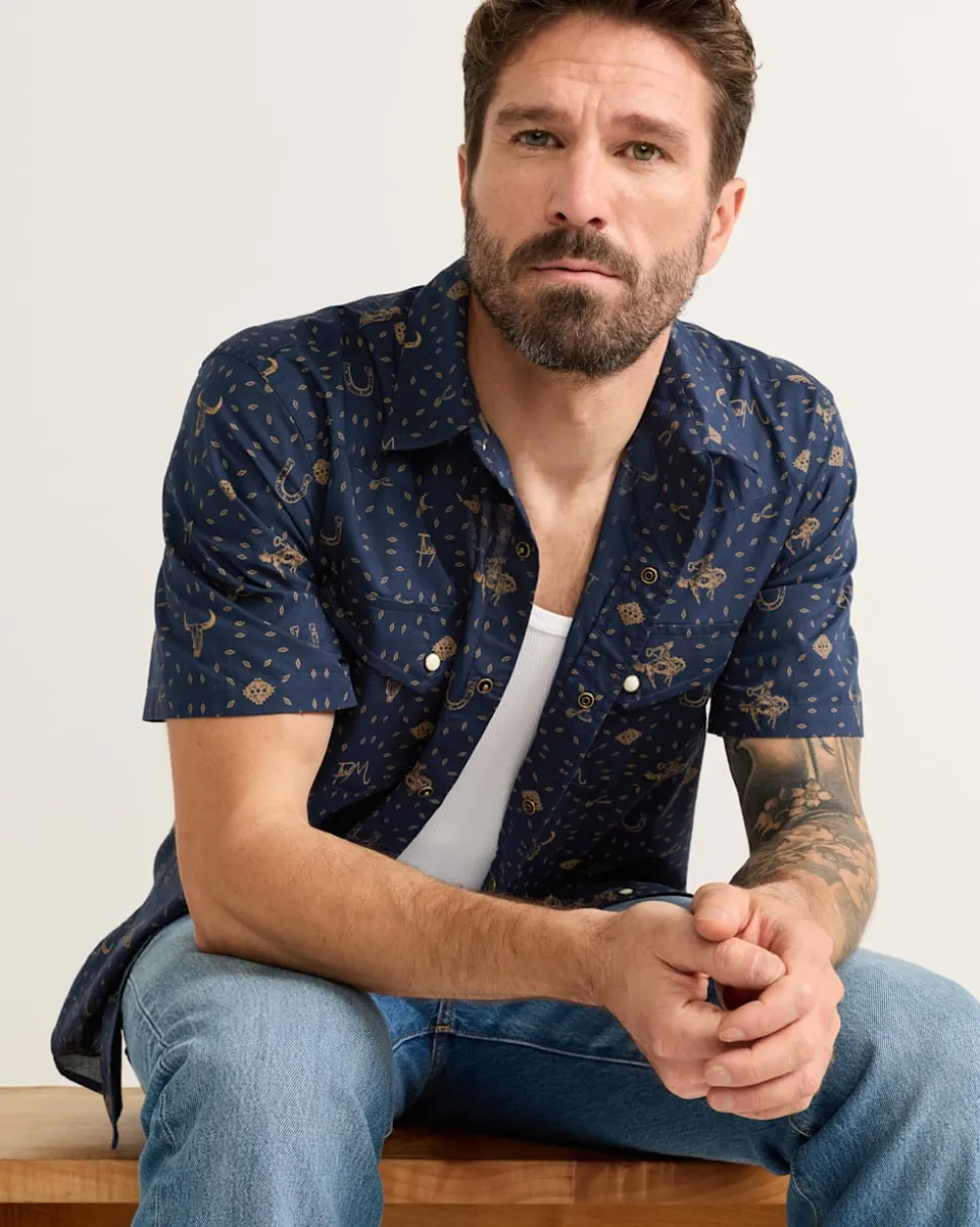 MEN'S SHORT-SLEEVE LARAMIE SNAP-FRONT SHIRT