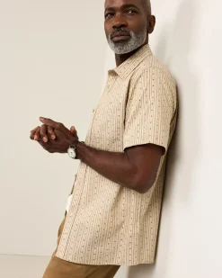 MEN'S SHORT-SLEEVE SHORELINE COTTON SHIRT