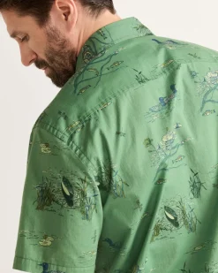 MEN'S SHORT-SLEEVE SHORELINE COTTON SHIRT