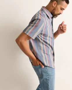 MEN'S SHORT-SLEEVE STRIPE BAYSIDE SHIRT