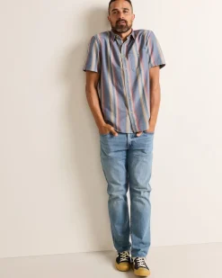 MEN'S SHORT-SLEEVE STRIPE BAYSIDE SHIRT