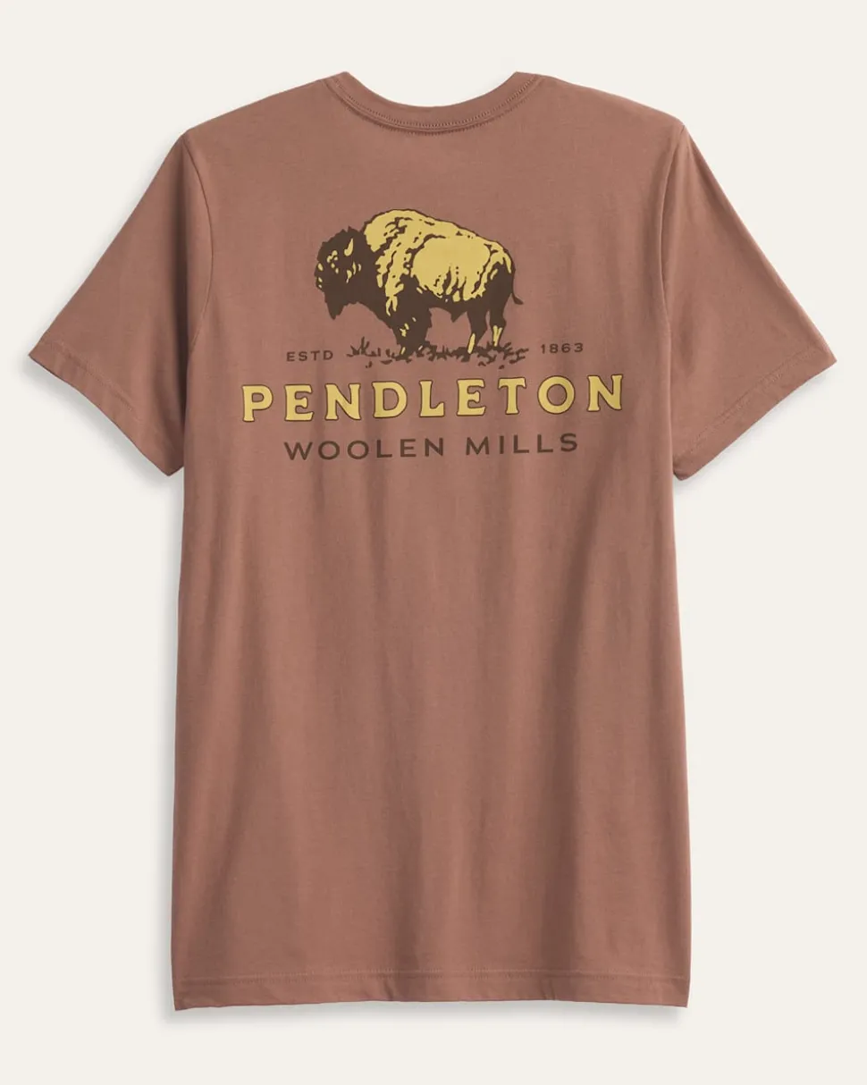 MEN'S SHORT-SLEEVE VINTAGE BISON GRAPHIC TEE