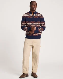 MEN'S TUMALO RIDGE LAMBSWOOL QUARTER-ZIP SWEATER