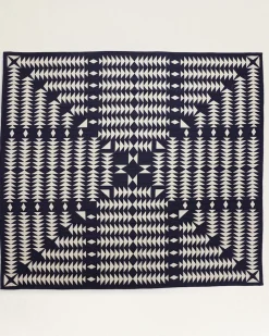 MIDNIGHT NOVA COTTON MATELASSE COVERLET