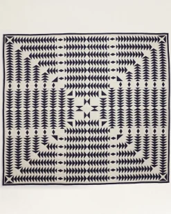 MIDNIGHT NOVA COTTON MATELASSE COVERLET
