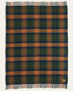 MOTOR ROBE THROW WITH LEATHER CARRIER