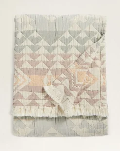 ORGANIC COTTON FRINGED THROW