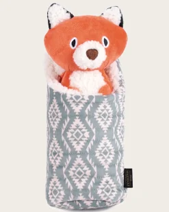 PET PLUSH CAMPING FOX TOY