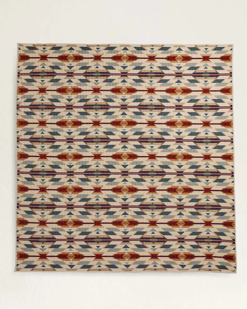 PRAIRIE SPRINGS PRINTED COVERLET SET