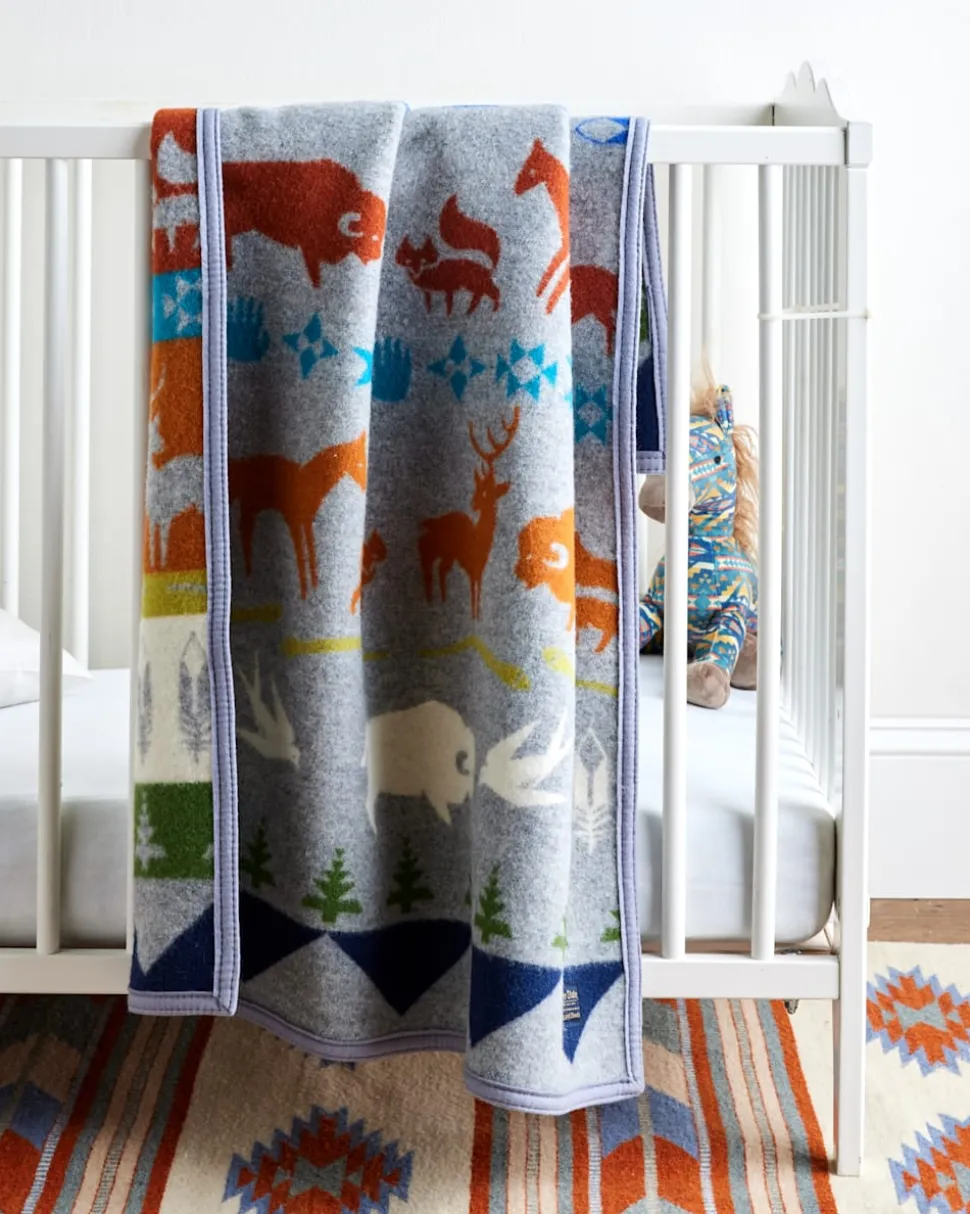 SHARED PATHS CRIB BLANKET