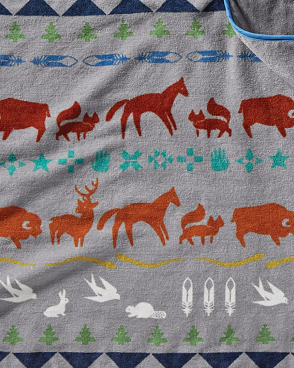 SHARED PATHS HOODED TOWEL