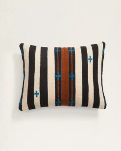 TURQUOISE CROSSES LUMBAR PILLOW