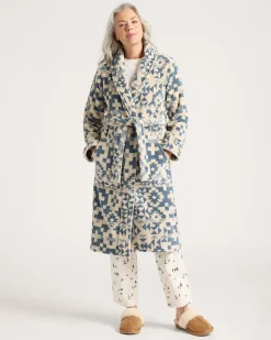 WOMEN'S BLUE RIDGE COTTON TERRY VELOUR BATHROBE