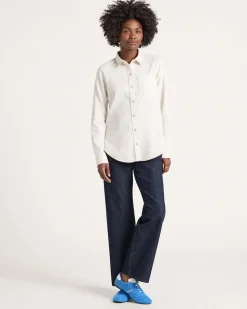 WOMEN'S COTTON FLANNEL RELAXED SHIRT