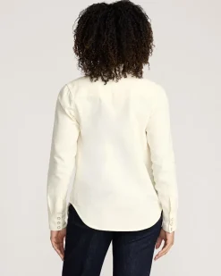 WOMEN'S COTTON TWILL GAMBLER SHIRT