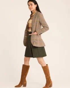 WOMEN'S DAVIS GLEN PLAID WOOL BLAZER