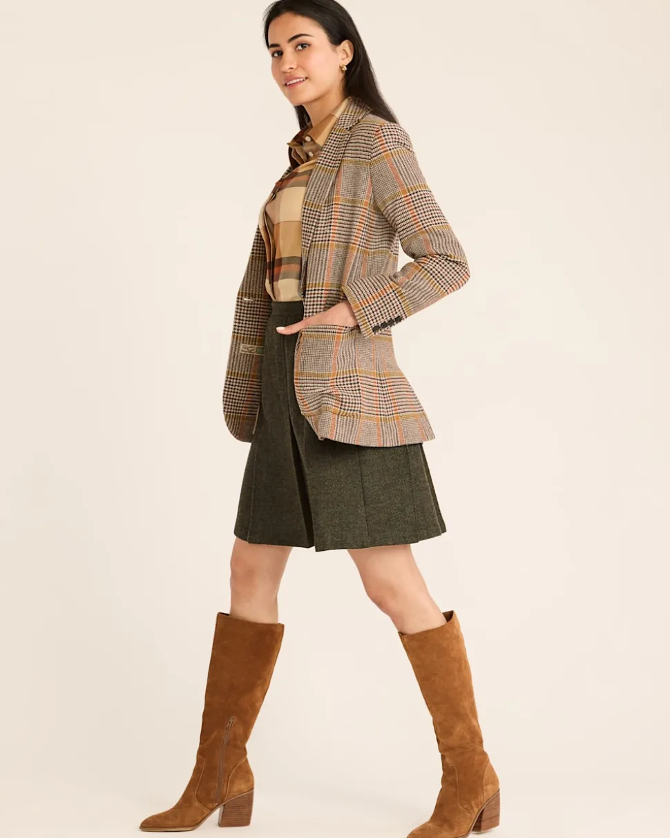 WOMEN'S DAVIS GLEN PLAID WOOL BLAZER