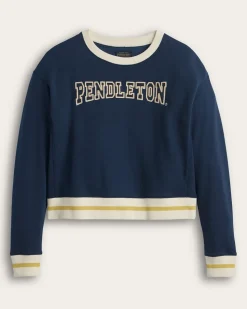 WOMEN'S LOGO GRAPHIC FRENCH TERRY PULLOVER