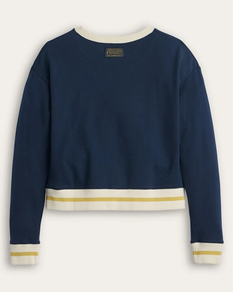 WOMEN'S LOGO GRAPHIC FRENCH TERRY PULLOVER