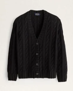 WOMEN'S SHETLAND COLLECTION FISHERMAN CARDIGAN