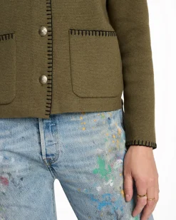 WOMEN'S SOLID SOUVENIR CARDIGAN