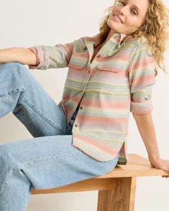 WOMEN'S STRIPE BOARD SHIRT